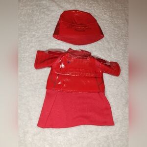 Build A Bear Star Wars Red Guard Outfit Costume w/ Hat Plush Bear Clothing